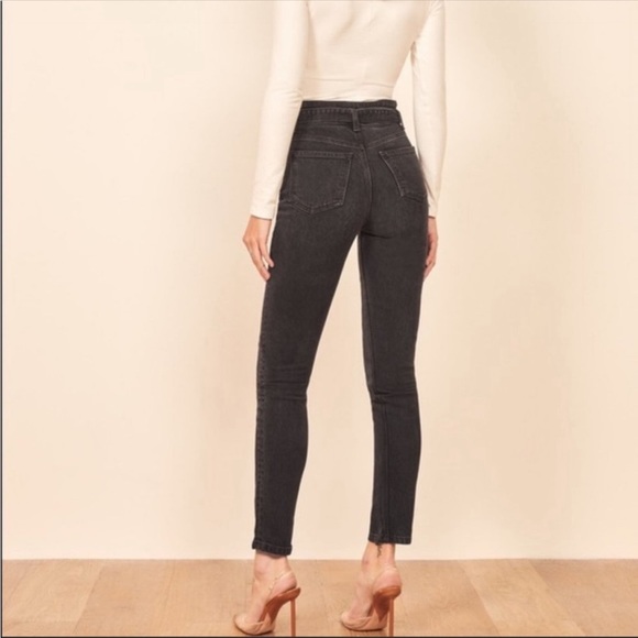 Reformation Kayo High and Skinny Denim Jeans in Erie Wash - Picture 2 of 12